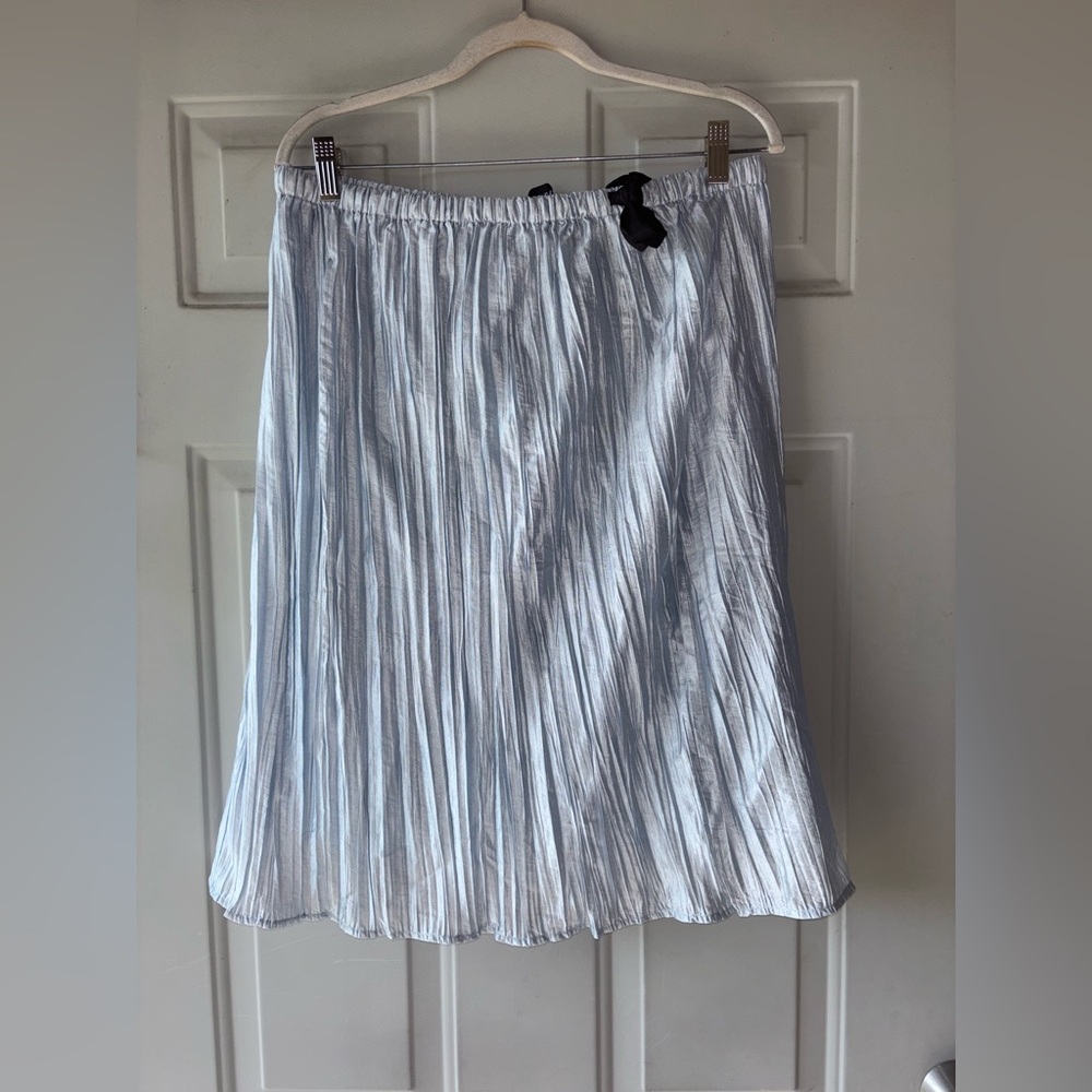 J. Crew light blue crinkle skirt size M